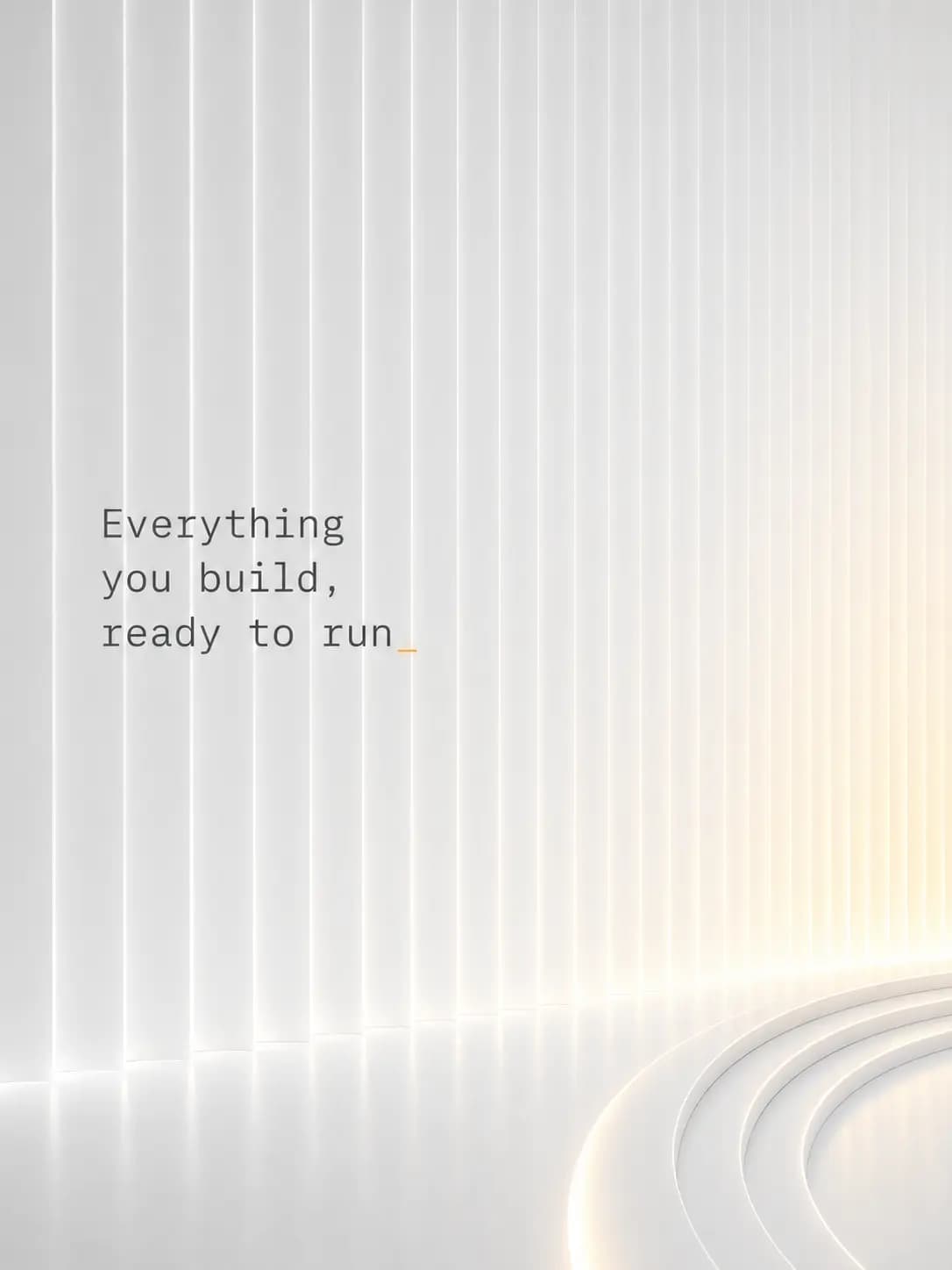Light architectural cloud platform artwork for deploying projects on Darwa